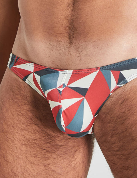 Low Rise Color Block Bikini Brief 220101