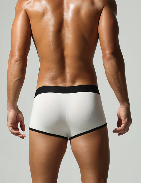 Contrast Trim Boxer Briefs – Soft Stretch Pouch Underwear 26201