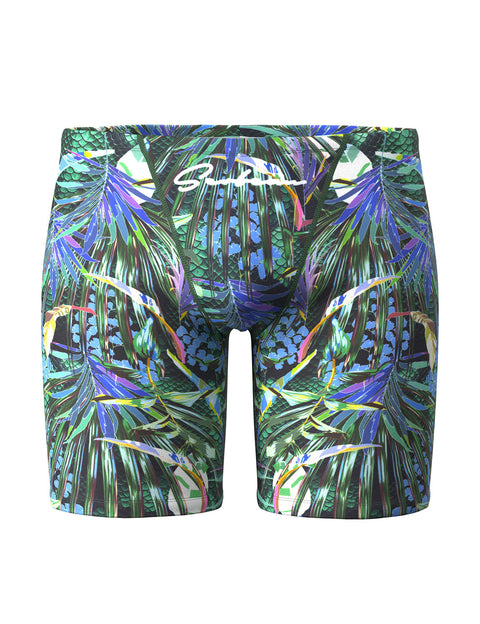 Tropical Jungle Long Leg Swim Trunk 260801
