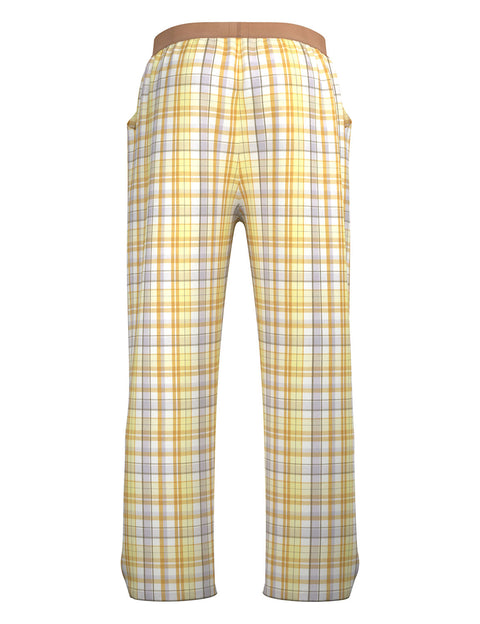 Classic Plaid Cotton Lounge Pants 260505