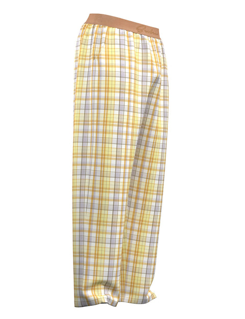 Classic Plaid Cotton Lounge Pants 260505