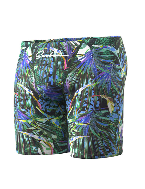 Tropical Jungle Long Leg Swim Trunk 260801