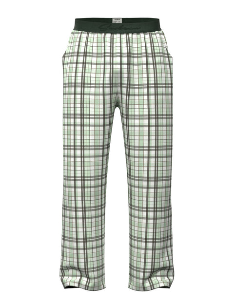 Classic Plaid Cotton Lounge Pants 260505