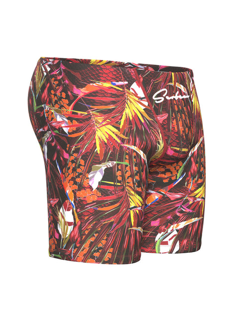 Tropical Jungle Long Leg Swim Trunk 260801