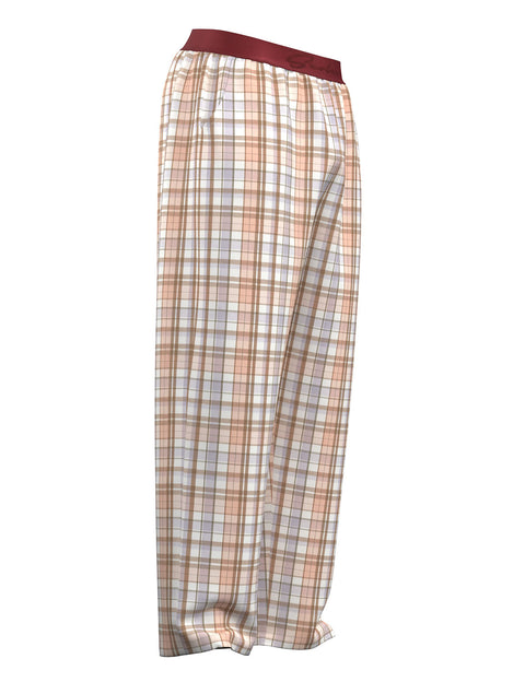 Classic Plaid Cotton Lounge Pants 260505