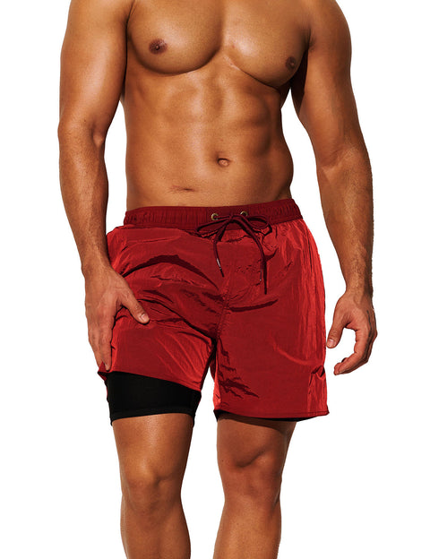 Metallic Shiny 2 in 1 Shorts B3468