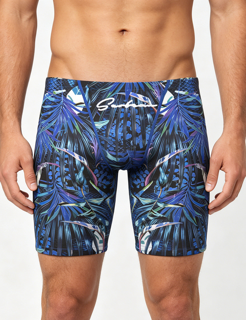 Tropical Jungle Long Leg Swim Trunk 260801
