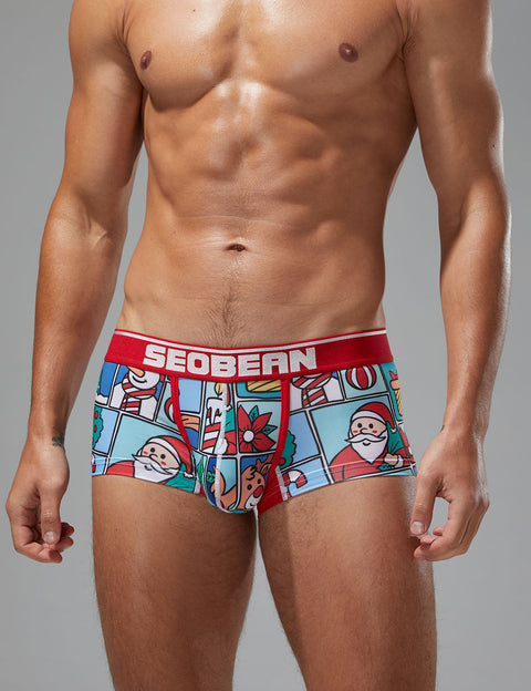 Christmas Boxer Brief 250207 Aqua