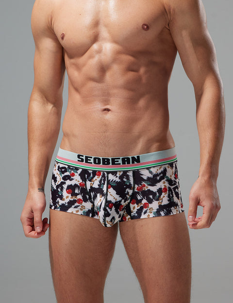 Whimsical Cherry Boxer Brief 250211 Black