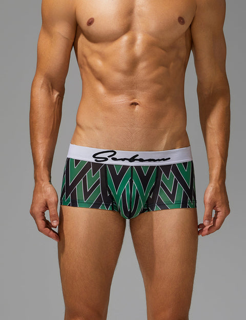 Geometric Print Boxer Briefs 260203