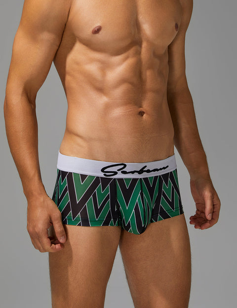 Geometric Print Boxer Briefs 260203