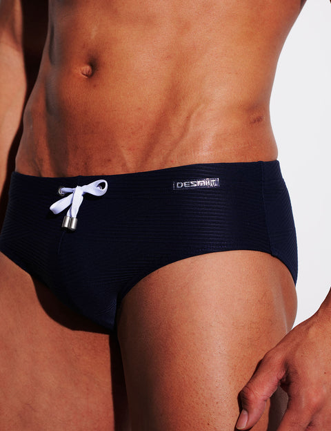 Ripple Texture Low-Rise Swim Briefs S3632