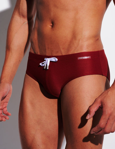 Ripple Texture Low-Rise Swim Briefs S3632