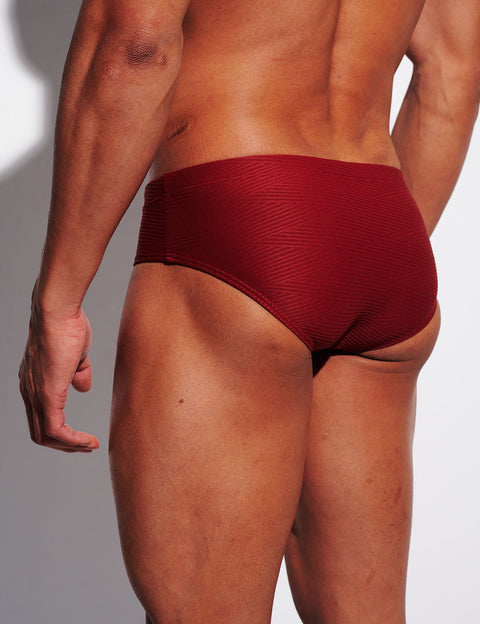 Ripple Texture Low-Rise Swim Briefs S3632