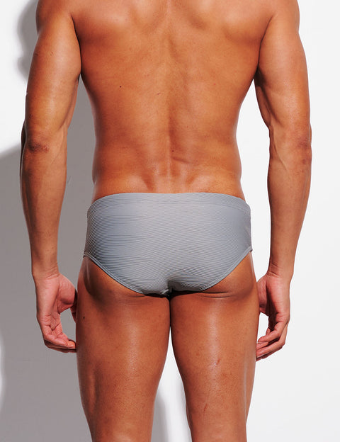 Ripple Texture Low-Rise Swim Briefs S3632