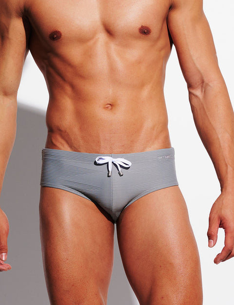 Ripple Texture Low-Rise Swim Briefs S3632