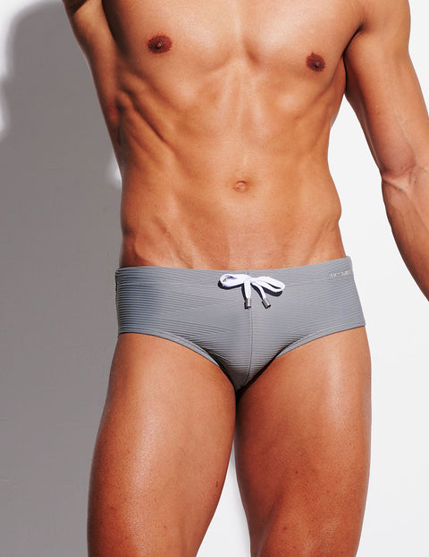 Ripple Texture Low-Rise Swim Briefs S3632