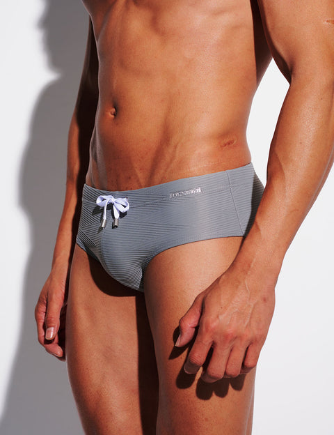 Ripple Texture Low-Rise Swim Briefs S3632