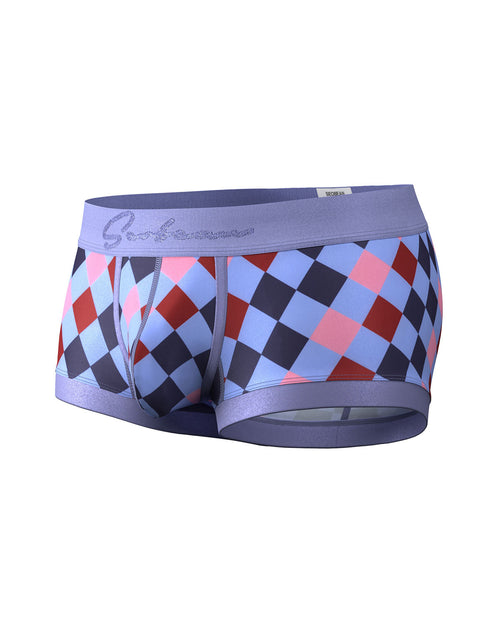 Retro Harlequin Print Boxer Briefs 260208