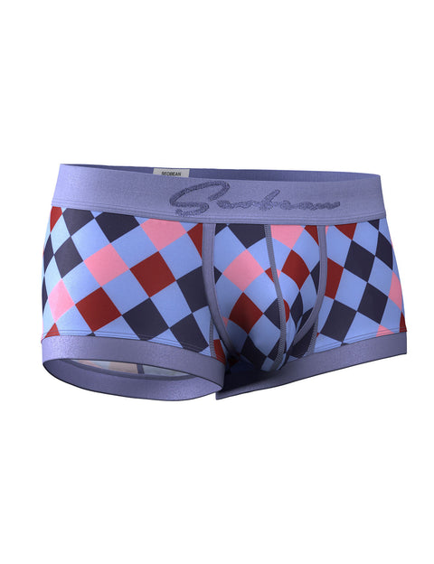 Retro Harlequin Print Boxer Briefs 260208