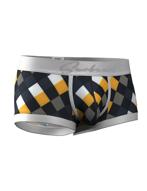 Retro Harlequin Print Boxer Briefs 260208