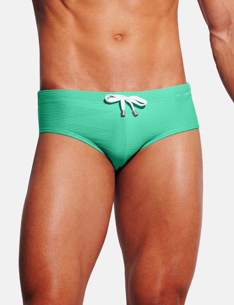 Ripple Texture Low-Rise Swim Briefs S3632