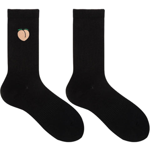 🍌🍑🍆 Thin Crew Socks SINGLE-PACK