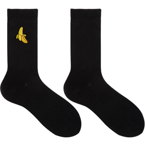 🍌🍑🍆 Thin Crew Socks SINGLE-PACK