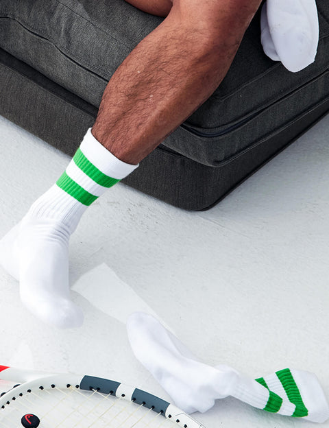 Double Stripe Crew Socks SINGLE-PACK