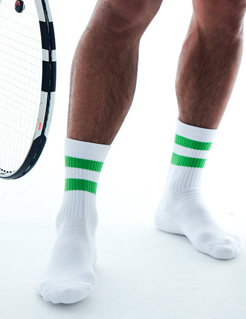 Double Stripe Crew Socks SINGLE-PACK