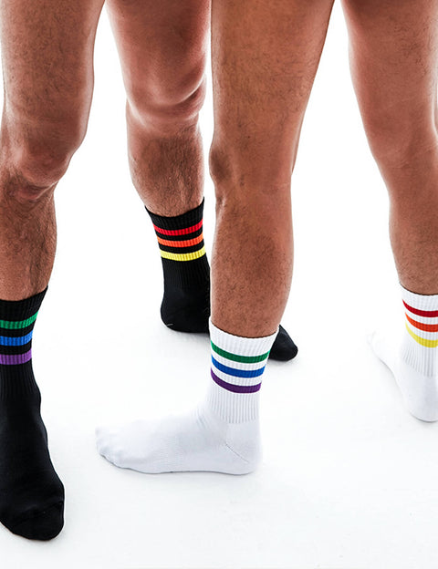 Rainbow Sport Crew Socks SINGLE-PACK