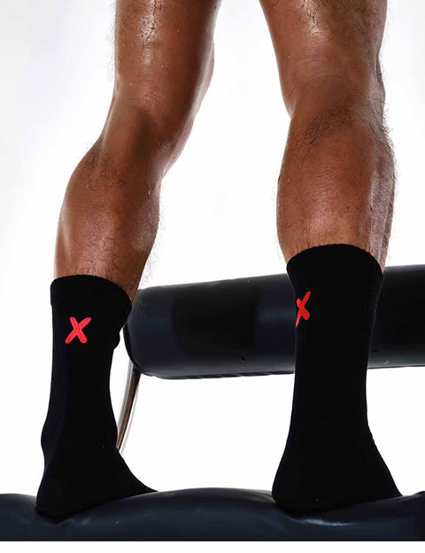 Red Cross Thin Crew Socks