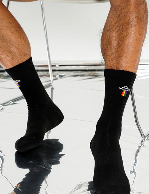 UFO Rainbow Sport Crew Socks SINGLE-PACK