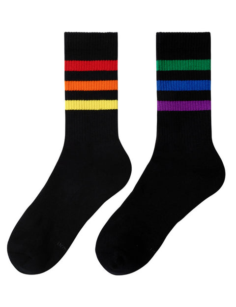 Rainbow Sport Crew Socks SINGLE-PACK