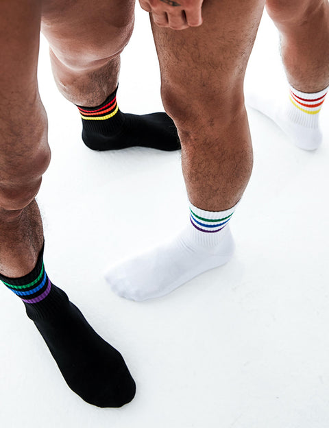 Rainbow Sport Crew Socks SINGLE-PACK