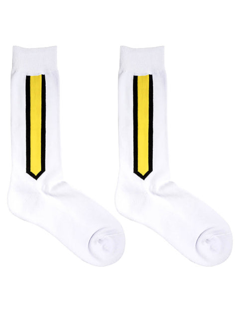 Vertical Bar Crew Socks SINGLE-PACK