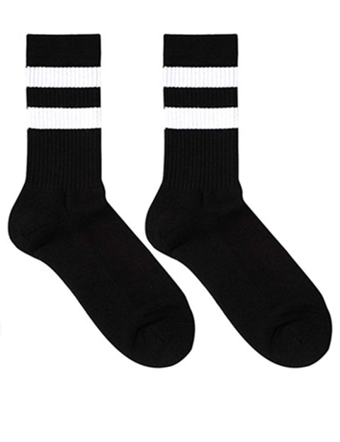 Double Stripe Crew Socks SINGLE-PACK