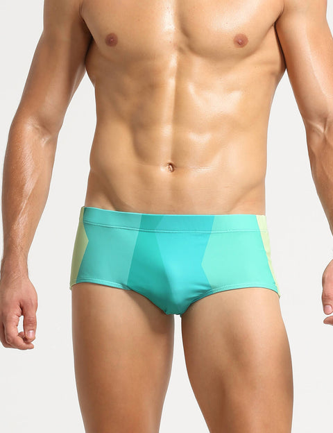 Color Block Boxer Briefs Swim 10801