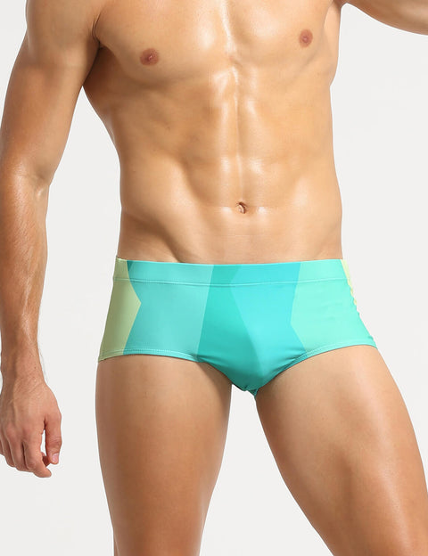 Color Block Boxer Briefs Swim 10801