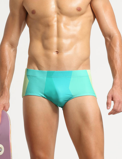 Color Block Boxer Briefs Swim 10801