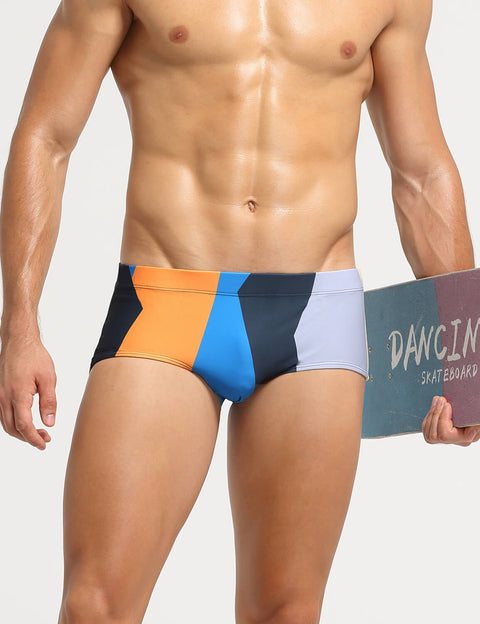 Color Block Boxer Briefs Swim 10801