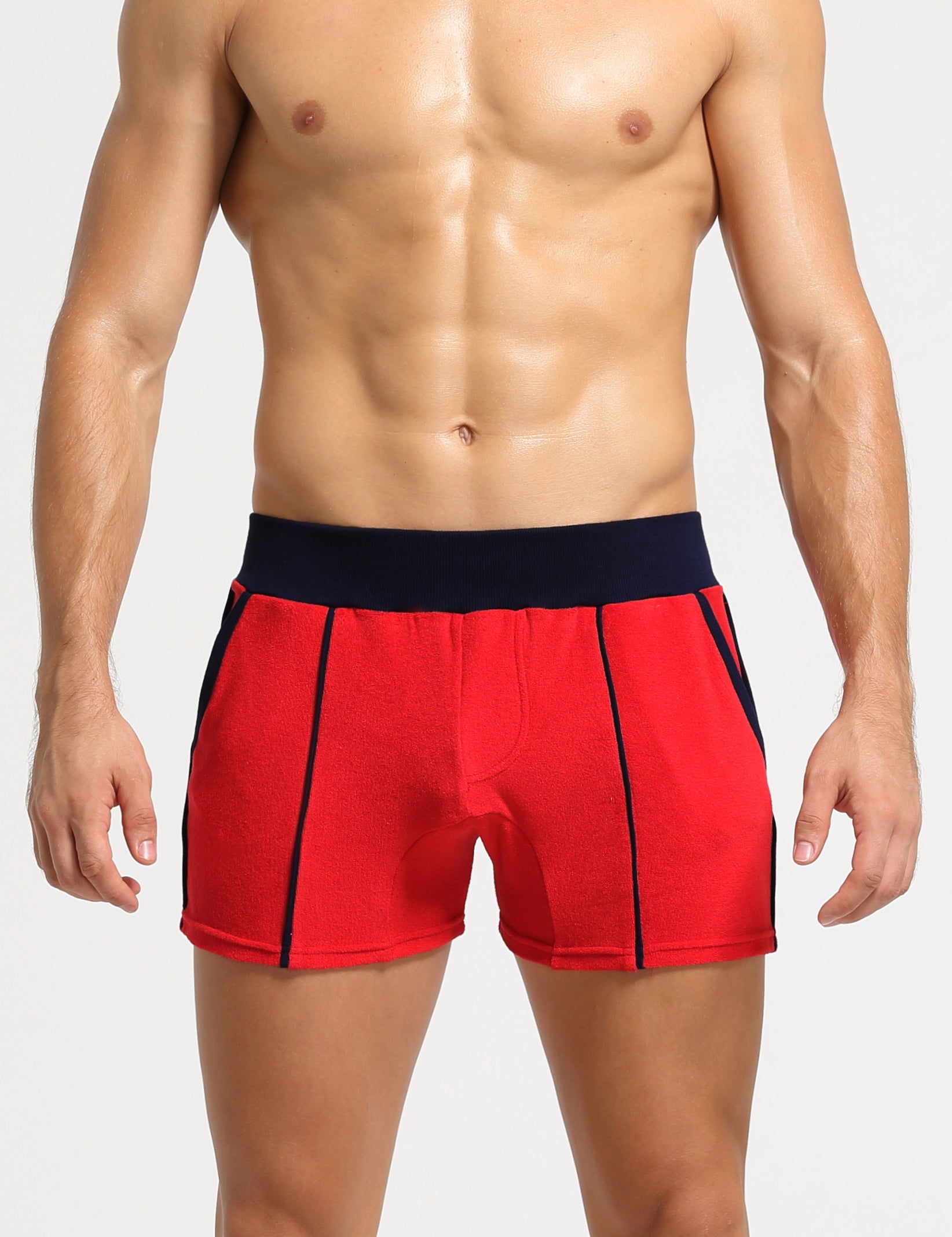 SEOBEAN Mens Sexy Low Rise Smooth Pile Furry Shorts Boxer