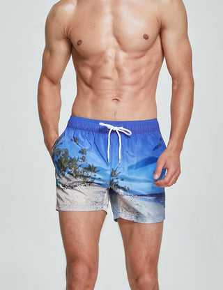 Swim Shorts 231301 with Quick-Dry in Blue Ocean