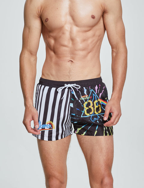 Swim Shorts 241301 with Quick-Dry in Black