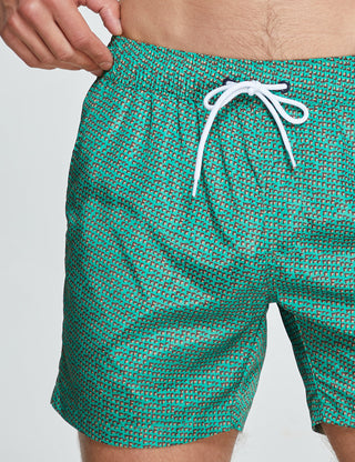 Swim Shorts 231302 with Quick-Dry in Green