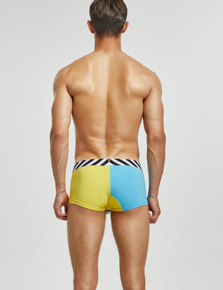 SEOBEAN Mens Sexy Low Rise Underwear Color Block Boxer Brief 220214 –  TAUWELL®