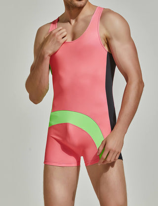 SEOBEAN Mens Sexy Fitness Wrestling Leotard Singlet Bodysuit 220701 –  TAUWELL®