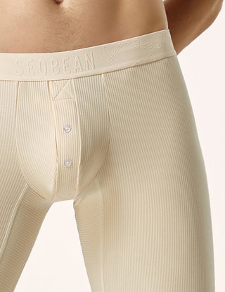 SEOBEAN THREAD Men's sexy Long johns Low Rise Thermal Underpants