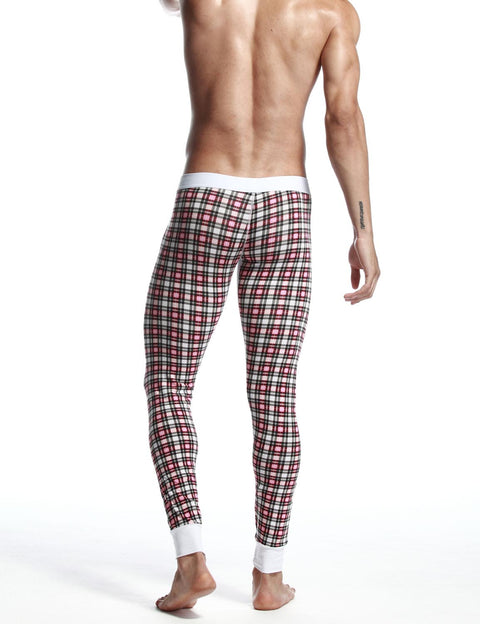 Low Rise Long Underwear Plaid Long John 30401