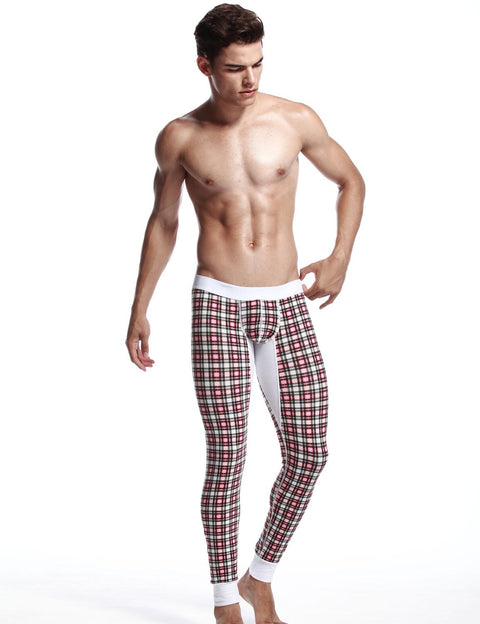 Low Rise Long Underwear Plaid Long John 30401